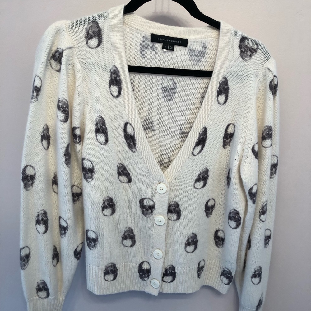 Skull Cashmere Cardigan